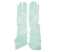 QRBTSCL Gants longs en tulle pour femme - Longueur coude - Longueur du coude - Longueur : 68,6 cm, vert pomme, taille unique