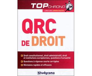 QRC de droit - Bertrand Pauvert - Studyrama Eds - broché - Scolaire / Universitaire