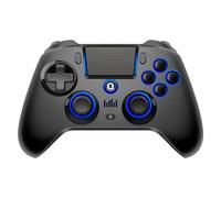 QRD Spark N5 Manette san Fil pour PS4 Pro Slim PS3 PS2 Steam Deck PC Windows Mac iOS Android TV Box, Halleffect Manette avec 3.5mm Audio Port+Speaker+Mic, Macro N1+N2, Turbo Speed Up