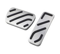 QRDKKL Plaque Repose-Pieds Couvre-pédales Acier Inoxydable pour MG3 2018 - 2023 AT, sans Perceuse, Antidérapants, Plaquettes Pédale Frein, D'accélérateur Ensemble Pédales