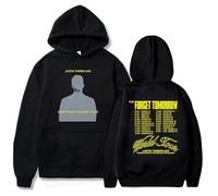 QRDLKERL Sweat à Capuche imprimé pour Homme Justin Timberlake The Forget Tomorrow World Tour Heavy Mental Sudaderas Hombre Graphic Hoodie Winter