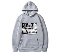 QRDLKERL Sweat à Capuche Initial D JDM Vintage RX7 FD Drift, imprimé Voitures japonaises, survêtement Harajuku, Ample, Streetwear, Hauts
