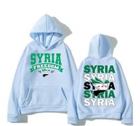 QRDLKERL Sweat à Capuche Syrien Freedom Damas Syrie Colombe de la Paix Vêtements Mode Femmes Harajuku Esthétique Graphique Pulls Unisexe Sweat-Shirt