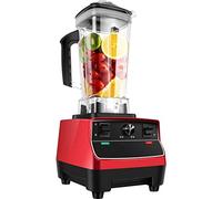 QREZ Blender Mixeur Multifonctions, Smoothie Blender Chauffant Blender Mixeur Puissant avec 2000W Mixeur Smoothie Et Milk-Shake avec 6 Lames en Acier Inoxydable Et 2L sans BPA Jarre,Rouge