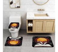 QRFASFZO Lot de 3 Tapis de Bain et Tapis de Bain Doux en Microfibre antidérapant,Absorbant l'eau,pour Douche,Baignoire et WC,La Connaissance stimule Le Pouvoir du Cerveau, Le Cerveau - Les Livres se