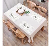 QRFASFZO Sets de Table Lavable, Lot de 6 Sets de Table Plastique PVC, Résistant à la Chaleur, Antidérapant,Cadre inspirant et Artistique avec Phrase de Motivation Moons,45x30cm