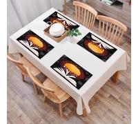 QRFASFZO Sets de Table Lavable, Lot de 6 Sets de Table Plastique PVC, Résistant à la Chaleur, Antidérapant,La Connaissance stimule Le Pouvoir du Cerveau, Le Cerveau - Les Livres se connectent,45x30cm