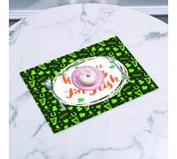 QRFASFZO Sets de Table Lavable, Lot de 6 Sets de Table Plastique PVC, Résistant à la Chaleur, Antidérapant,Citation, Embrasse-Moi, Je suis Irlandais, Texte avec des lèvres et du trèfle, Saint,45x30cm