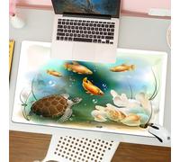 QRFASFZO Tapis de Souris Gaming - 30x80 cm - Tapis de Souris Esports - Ne Glisse jamais - Couverture complète du Bureau - Le Charmant Monde sous-Marin, la symphonie océanique du Compagnon Aquatique,