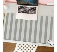 QRFASFZO Tapis de Souris Gaming - 30x80 cm - Tapis de Souris Esports - Ne Glisse jamais - Couverture complète du Bureau - Motifs à Rayures minimalistes, alternance de Rayures Verticales claires et fo