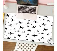 QRFASFZO Tapis de Souris Gaming - 30x80 cm - Tapis de Souris Esports - Ne Glisse jamais - Couverture complète du Bureau - Motif d'avion. Texture homogène. Avions dans Le Ciel.