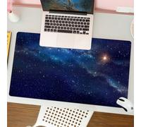 QRFASFZO Tapis de Souris Gaming - 30x80 cm - Tapis de Souris Esports - Ne Glisse jamais - Couverture complète du Bureau - Espace lointain. Champ d'étoiles en Haute définition. Texture d'arrière-Plan