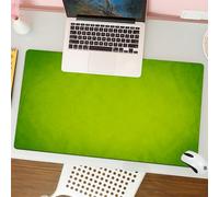 QRFASFZO Tapis de Souris Gaming - 30x80 cm - Tapis de Souris Esports - Ne Glisse jamais - Couverture complète du Bureau - Une Surface Verte Monochrome avec Un Aspect légèrement usé et Une Texture dou