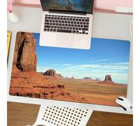 QRFASFZO Tapis de Souris Gaming - 30x80 cm - Tapis de Souris Esports - Ne Glisse jamais - Couverture complète du Bureau - Monument Valley dans Le Parc Tribal Navajo Entre l'Utah et l'Arizona-USA