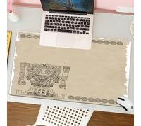 QRFASFZO Tapis de Souris Gaming - 30x80 cm - Tapis de Souris Esports - Ne Glisse jamais - Couverture complète du Bureau - Symboles Tribaux amérindiens, mayas et incas Reliques primitives de la supers