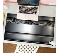 QRFASFZO Tapis de Souris Gaming - 30x80 cm - Tapis de Souris Esports - Ne Glisse jamais - Couverture complète du Bureau - Industriel, Technologique Engrenage Robotique Futur Imagination Mécanique Sci