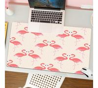 QRFASFZO Tapis de Souris Gaming - 30x80 cm - Tapis de Souris Esports - Ne Glisse jamais - Couverture complète du Bureau - Papier Peint Flamingo Kate Spade New York Impressions d'art, Art du Collage d