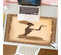 QRFASFZO Tapis de Souris Gaming - 30x80 cm - Tapis de Souris Esports - Ne Glisse jamais - Couverture complète du Bureau - JoyArty Photos des Rideaux sur la fenêtre de la datcha