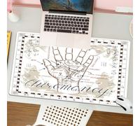 QRFASFZO Tapis de Souris Gaming - 30x80 cm - Tapis de Souris Esports - Ne Glisse jamais - Couverture complète du Bureau - Art de la chiromancie, Main de chiromancie, Art Mural de chiromancie, chiroma