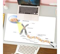 QRFASFZO Tapis de Souris Gaming - 30x80 cm - Tapis de Souris Esports - Ne Glisse jamais - Couverture complète du Bureau - Étude du génome génétique des Chromosomes cellulaires et de l'ADN, évolution