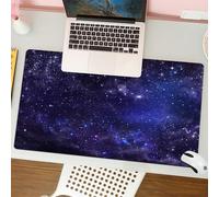 QRFASFZO Tapis de Souris Gaming - 30x80 cm - Tapis de Souris Esports - Ne Glisse jamais - Couverture complète du Bureau - Ensemble de Galaxies, étoiles du Ciel dans Le Ciel Nocturne, poussière d'étoi