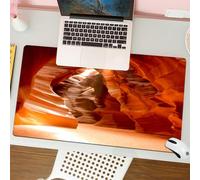 QRFASFZO Tapis de Souris Gaming - 30x80 cm - Tapis de Souris Esports - Ne Glisse jamais - Couverture complète du Bureau - Superbe cliché du Grand Canyon à l'intérieur de la Grotte Antelope
