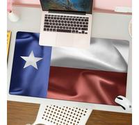QRFASFZO Tapis de Souris Gaming - 30x80 cm - Tapis de Souris Esports - Ne Glisse jamais - Couverture complète du Bureau - Drapeau de la République de Djibouti, Couleurs et étoiles symboliques, représ