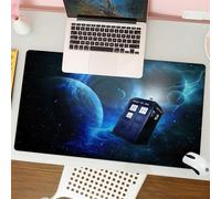 QRFASFZO Tapis de Souris Gaming - 30x80 cm - Tapis de Souris Esports - Ne Glisse jamais - Couverture complète du Bureau - Impression d'art sur Le thème du Film Doctor Who