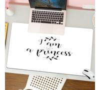 QRFASFZO Tapis de Souris Gaming - 30x80 cm - Tapis de Souris Esports - Ne Glisse jamais - Couverture complète du Bureau - Je suis Une Princesse. Citation pour concevoir Une Carte de vœux, Une Affiche