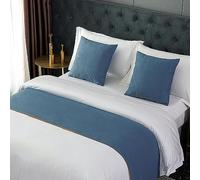 QRGMKL Couleur Unie Bed Runner Soft No Fading Durable Écharpe de lit Style européen Simple Literie Foulards Décor pour Chambre Chambre de Mariage Home Hotel-Style 15||180x50cm for 1.2m Bed