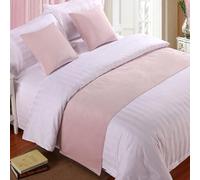 QRGMKL Couvre-lit en Velours Haut de Gamme Couvre-lit, Doux sans décoloration lit écharpe Chemin pour Chambre à Coucher Chambre de Mariage Maison Hôtel Décorations-Light Pink||180X50cm for 1.2m Bed