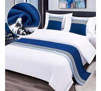 QRGMKL Nouveau Chemin de lit Couvre-lit Premium Écharpe de lit Style européen Chambre d’hôtel Protecteur de literie à la Maison Chemins de lit et Coussins Assortis-S||240X50cm for 1.8m Bed