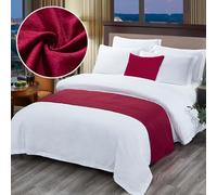 QRGMKL Nouveau Chemin de lit Couvre-lit Premium Écharpe de lit Style européen Chambre d’hôtel Protecteur de literie à la Maison Chemins de lit et Coussins Assortis-J||240X50cm for 1.8m Bed