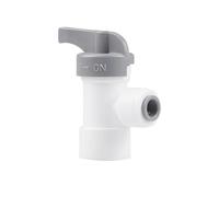 Qrity 1 Pièces 1/4" Valve d'osmose Inverse, Raccords de Filtre à Eau, Valve de Réservoir, Connecteur de Robinet, Refrigerateur Tuyau Connecteur