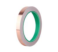 Qrity 1 Pièces Conducteur à Double Face Ruban, Ruban Adhésif en Cuivre, 10mm x 20m Feuille de Cuivre Bande, Résistant à la Chaleur