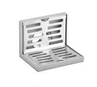 Qrity 1 Pièces Drain de Sol d'angle, Drain Latéral d'angle Drain de Sol, Siphon de Douche en Forme de L, pour Tuyaux de 50mm