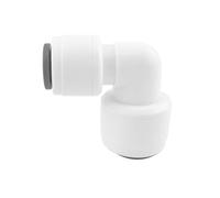 Qrity 1 Pièces Filtre à Eau Raccords Rapides, Adaptateur de Connecteur de Tuyau, 1/4" à 5/16" Coude à Connexion Rapide, pour Purificateurs D'eau et Réfrigérateurs