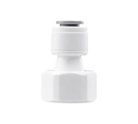 Qrity 1 Pièces Raccords de Filtre à Eau, 1/2" Femelle à 5/16" Push in Quick Connector, pour Réfrigérateur, Systèmes D'Osmose Inverse