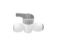 Qrity 1 Pièces Raccords de Filtre à Eau, 3/8" Robinet en Ligne/Vanne D'arrêt, Vannes Marche/Arrêt pour Filtres à Eau