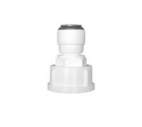 Qrity 1 Pièces Raccords de Filtre à Eau, Connecteur Rapide 3/8" Converti en Femelle 3/4", Double Joint, Connecteurs Rapides de Filtre à Eau