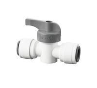 Qrity 1 Pièces Raccords de Filtre à Eau, Soupape de Isolation pour 1/4", Tube D'osmose Inverse Water Filter Fittings, Refrigerateur Tuyau Connecteur, Vannes Marche/Arrêt pour Filtres à Eau