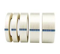 Qrity 1 Ruban Adhésif en Fibre de Verre, 20mm x 50m, Ruban D'emballage, Ruban de Cerclage en Fibre Imperméable à l'eau, Ruban de Réparation