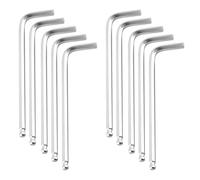 Qrity 10 Pièces Clés Hexagonales à Extrémité Sphérique de 3mm, Bras Long en Forme de L llen pour Réparation à Domicile, Réparation de Machines