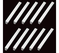 Qrity 10 Pièces Poignee de Meuble Cuisine Entraxe 96 mm Alliage d'aluminium Poignées de Porte Poignee de Cuisine Argent Poignée Tire avec Vis