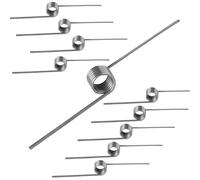 Qrity 10 Pièces Ressort de Torsion, Acier inoxydable 304, Ressort de Rappel Diamètre Extérieur 5mm, 6 Tours, Angle 180°