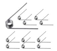 Qrity 10 Pièces Ressort de Torsion, Ressort de Rappel, Diamètre du Fil 0,7mm, Diamètre Extérieur 4mm, 6 Tours, Angle 60°, Pour Réparations à Domicile