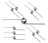 Qrity 10 Pièces Ressort de Torsion, Ressort de Rappel, Diamètre du Fil 0,7mm, Diamètre Extérieur 5mm, 6 Tours, Angle 180°, Pour Réparations à Domicile
