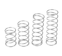 Qrity 10 Pièces Ressorts Compression, Ressort de Compression en Acier Inoxydable, Ressorts Métalliques Pour Craft Réparation, 1,2 x 10 x 20 mm