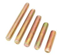 Qrity 10 Pièces Tige Filetée, Vis Filetée, M6 x 30 mm Tige Filetée Galvanisée Entièrement Fileté Tige, pour la Fixation D'assemblage