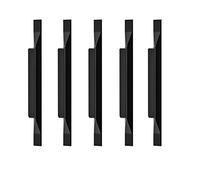 Qrity 10 x Poignées Européennes en Alliage D'aluminium Armoires de Cuisine Tire Poignées de Penderie Tirette Longueur Totale 200mm, Distance du Trou 128mm